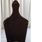 Vintage Wooden Magazine Rack Floor Standing Caddy With Handle Dark Oak Finish