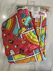  new  Hello Kitty Rainbow Red Full queen Quilted Blanket - 90in X 90in -nwt