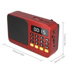1pcs Led Display Radio Handheld Rechargeable Digital Fm Usb Tf Mp3 Player
