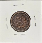 1868 Two Cent Piece Penny Philadelphia Mint Usa Collector Rare Coin