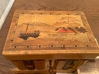 Vintage Yosegi Japanese Handmade Marquetry Puzzle Box   Key Mt  Fuji C3