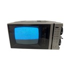 Ge 5xp-5222x Portable Tv B w-5 In Vintage 1984-silver-tested Cosmetic Mark