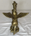 Solid Brass Vintage Pegasus Winged Horse Mythical Fantasy Figurine 7  X 7