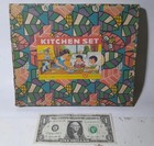 Vintage 1960s Japan Tin Toy Kitchen Set Playset