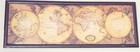Art Print Antique World Map Of The Eastern Western Hemispheres 37 5    X 13 5   