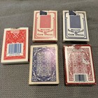 5 Vintage Brands Poker Playing Cards  Bee Pinochle Maverick Stud  Complete 
