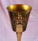 Rustic Gold Floor Standing Champagne Bucket Distressed Look Wine Cooler Ice Gift