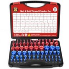 70 Pcs Thread Checker Nut And Bolt Thread Checker Set 37 Inch And 33 Metric