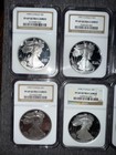 1990-1995 Proof  1 American Silver Eagle Ngc Pf69uc Brown Label Set Of 6