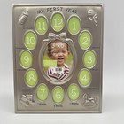 My First Year  13 Spot Metal Picture Frame Baby s First Year Hang Or Display