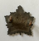 Canada  Canadian Cef General Service Maple Leaf Collar Badge 26mm Flat Back