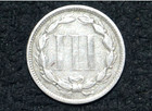 1873 Three Cent Nickel 3c - Closed 3   Choice Vf    Free Shipping
