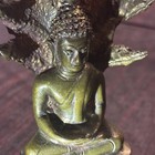 Antique Buddha Bronze With Naga Snake God