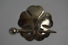 Vintage Silver Clover Hair Pin Women s Fashion Signed Shirley Shiny