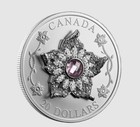 2025  20 Canada 1oz Silver Proof Ngc Pf70 Matte Williamson Diamond Brooch - Fr