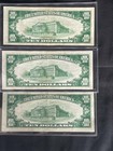 3-1929 First National Bank Tn 10  Brown Notes Low Consecutive Serial     s 5 6 7