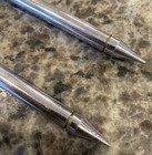  2  Vintage Gretsch 60 s Vintage Round Badge Bass Drum Spurs  clean 