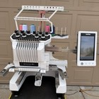Brother Pr1000e 10 Needle Embroidery Machine W hoops   Extras