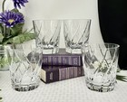 Mikasa Olympus Rolling Double Old Fashioned Glasses Vintage Blown  - 4 Pc Read