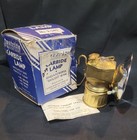 Justrite Brass Carbide Lamp No  2-840 W orig  Box -chicago Usa- Miners Light