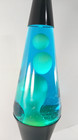 Vintage 1996 Original Lava Lite Lava Motion Lamp Blue Water White Wax   New Bulb