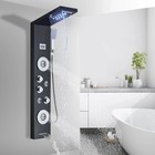 Led Stainless Steel Shower Panel Tower System Rain Massage System With Body Jets