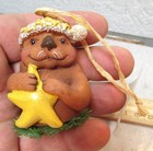 Alaska Ornament 3d Polyresin Christmas Ornament Cute Sea Otter With Starfish