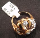 Vintage Parkways Marilyn Monroe Replica Round Cz Ring Size 6 W  Receipt Tag