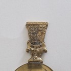 Vintage Brass Black Prince Heraldic Caddy Spoon     Peerage England