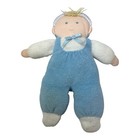 Vintage Eden Blond Blue Boy Terry Cloth Stuffed Plush First Baby Doll Toy 10   