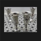 Sterling Silver Kiddush Cups Set Of 4 Star Of David Engraved     176g     4in