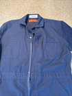 Unifirst Uniwear Mens Work Coveralls Navy Blue Full Zip Jumpsuit 44 Rg Regular