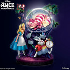 Disney Alice In Wonderland Illuminated Musical Glitter Globe Snowglobe New