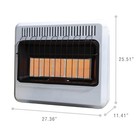 Mr  Heater 30 000 Btu Vent-free Radiant Heater  Dual Fuel  Natural Gas  Lp 