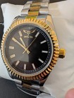 Invicta Specialty I 69011 Mens Watch 40mm Two Tone Gold Silver Black Dial Nib