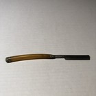 Vintage H  E  Tannery Straight Razor Yellow Handle Made In Germany Gbs