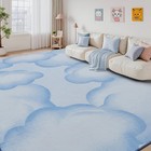 5x7ft Cute Blue Area Rug Washable For Kids Baby Nursery Playroom Bedroom Nonslip