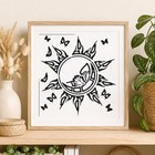 Sun And Butterf Large Reusable Wall Stencil For Painting Diy Home Decor Template