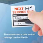 300pcs Oil Change Service Reminder Stickers Window Lite Sticker Pack 2 x2  Us