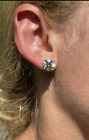 8 00 Ct Round Cut Vvs1 d Lab Created Solitaire Stud Earring 14k White Gold 10mm