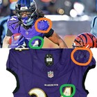 Keaton Mitchell Game Worn      12 14 25 Photo Matched Ravens Nfl Jersey Vs Bengals