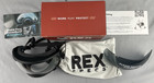 Rex Specs Dog Goggles Size Small Black Frame 1 Clear Lens  1 Smoke Lens Open Box