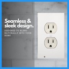 5 Pack Outlet Cover With Led Nightlight   Mini Screwdriver For Round Receptacles