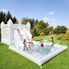 Big Jumping Castle Kids Bouncy House Castle With Inflatable Water Slide Ball Pit