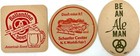 Vintage Lot Of 7 Beer Coasters - 1950 s 60 s - World Fair  Ballantine  Utica   