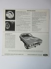1970 Mercury Capri Sales Brochure   Folder   Specification Sheet