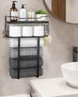 Towel Racks For Bathroom Wall Mounted Bath Wall Towel Storage Holder Set Above T