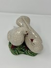  majolica Ceramic Love Birds Doves Vintage Figurine