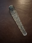 Antique Perfume Bottle Lay Down Vial Pressed Glass Screw Mop Topped Cap 7   