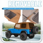 Soft Top Kit Upper Doors And Tinted Windows Tan For 1987-1995 Jeep Wrangler Yj